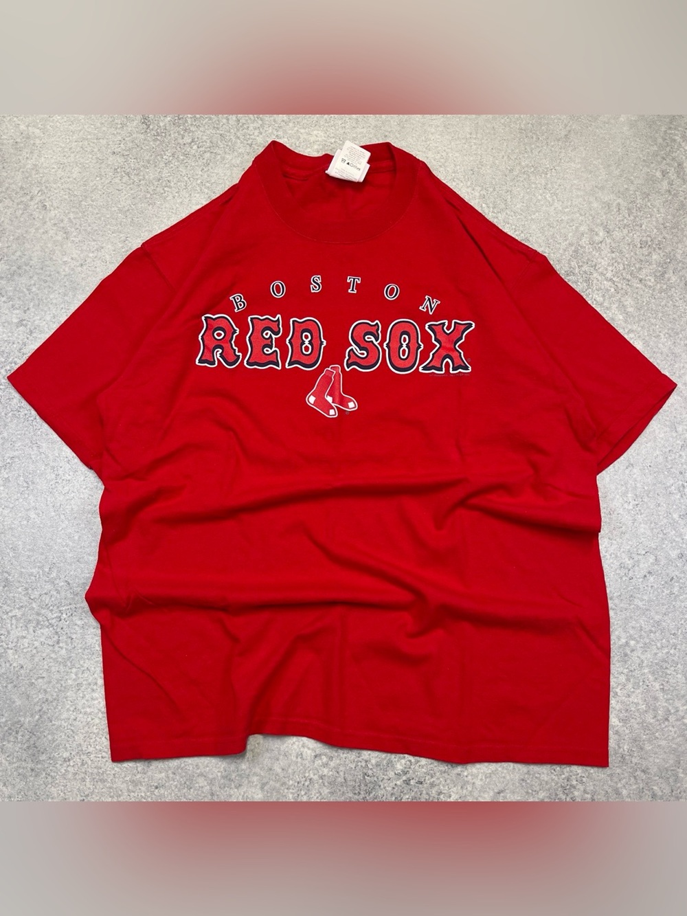 vintage 2000s y2k Boston Red Sox baseball mlb red team t-shirt